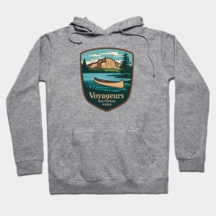 Voyageurs National Park Minnesota Vintage Sign Hoodie